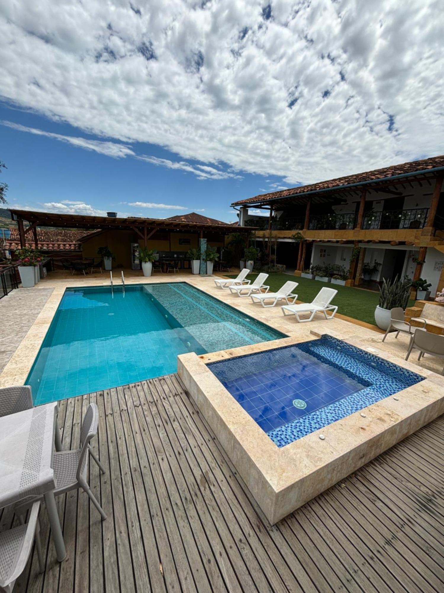 Santa Sofia Casa Boutique Hotell Barichara Exteriör bild